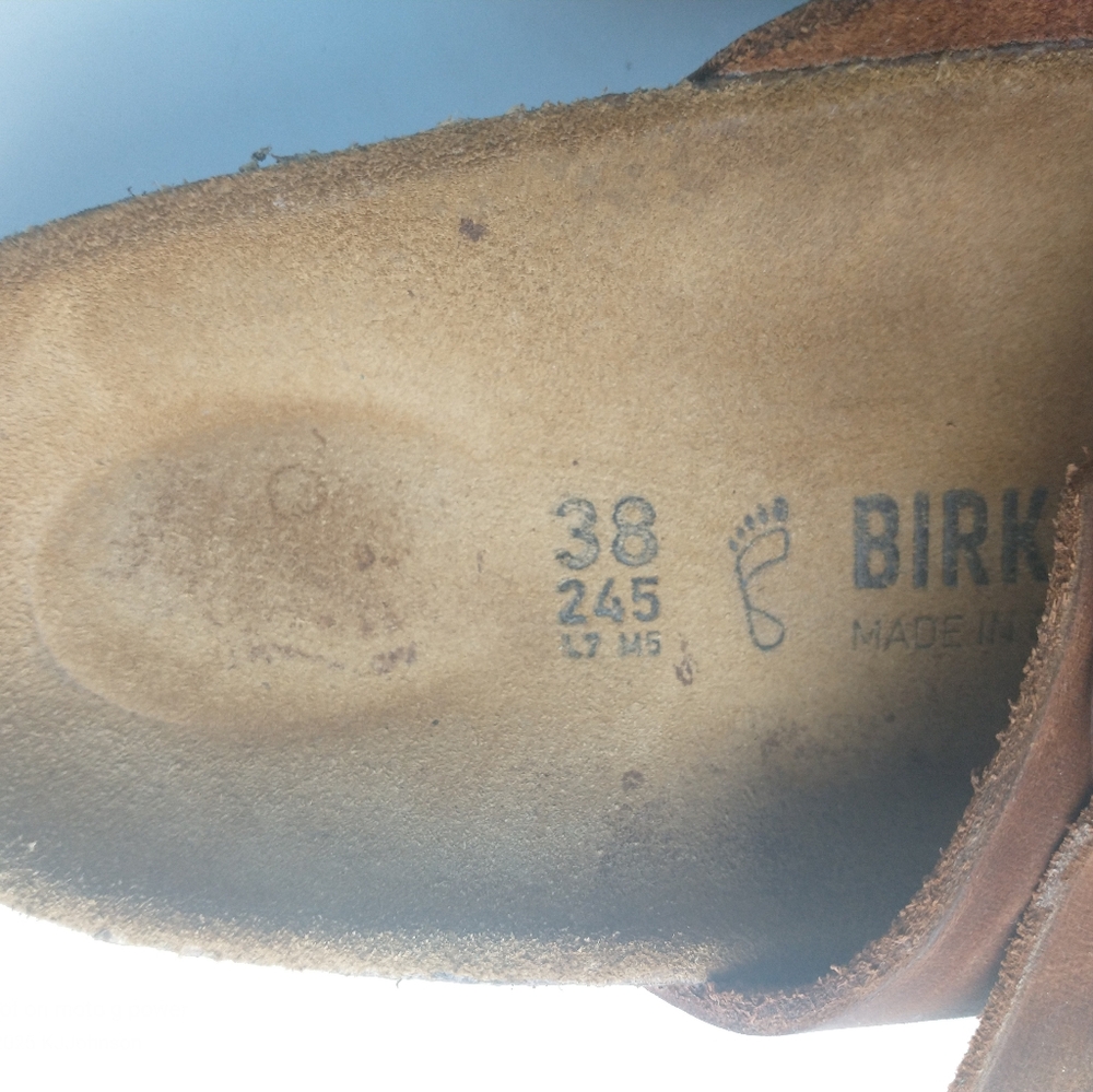 Birkenstock Sierra Sandals Size 38 Regular Width Leather - Picture 13 of 14